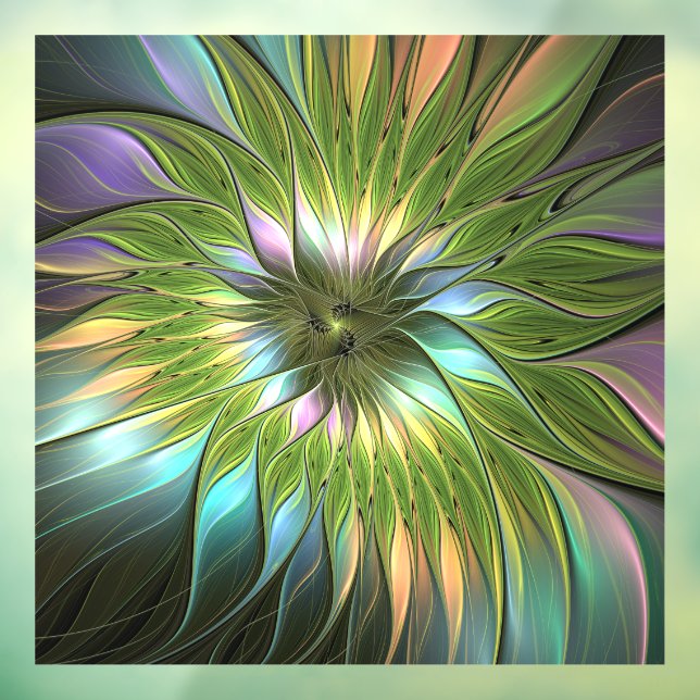 Luminous Colourful Fantasy Flower Fractal Art (Sheet 3)
