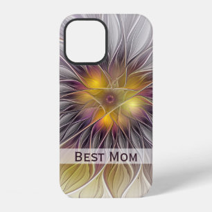 Luminous Colourful Flower Abstract Fractal Best Mu iPhone 12 Case
