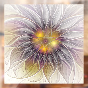 Luminous Colourful Flower, Abstract Modern Fractal