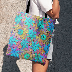 Luminous, colourful stars - stars always fit! tote bag