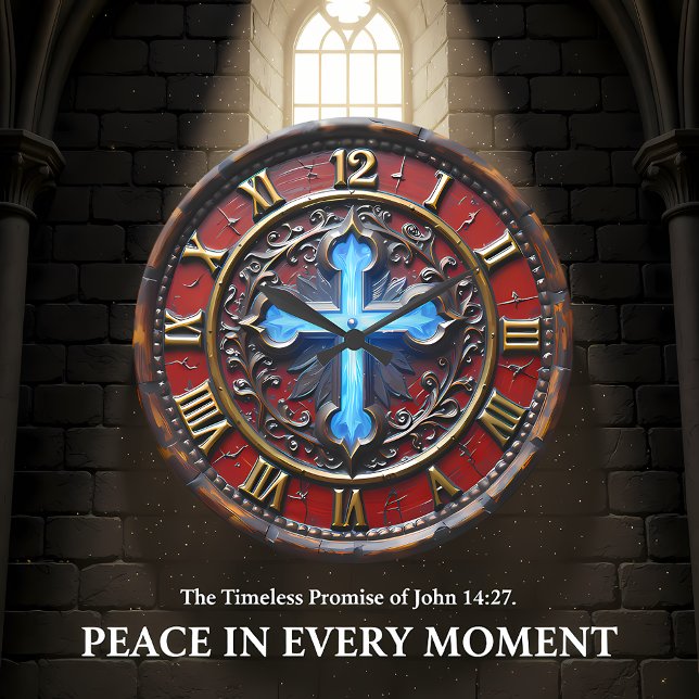 Luminous Cross Ornate Large Clock (Creator Uploaded)