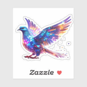 Luminous Crystal Dove Art Print