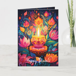Luminous Diwali Splendour Holiday Card