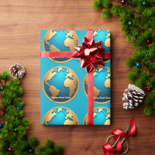 "Luminous Earth Elegance" Wrapping Paper