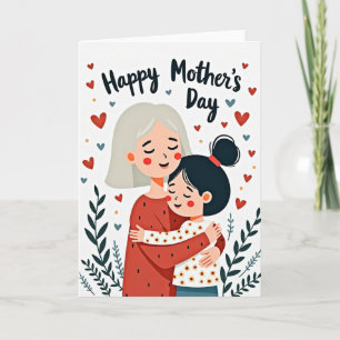 Luminous Embrace Mothers Day Card