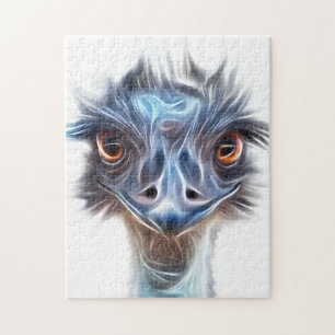Luminous Emu Art Jigsaw Puzzle