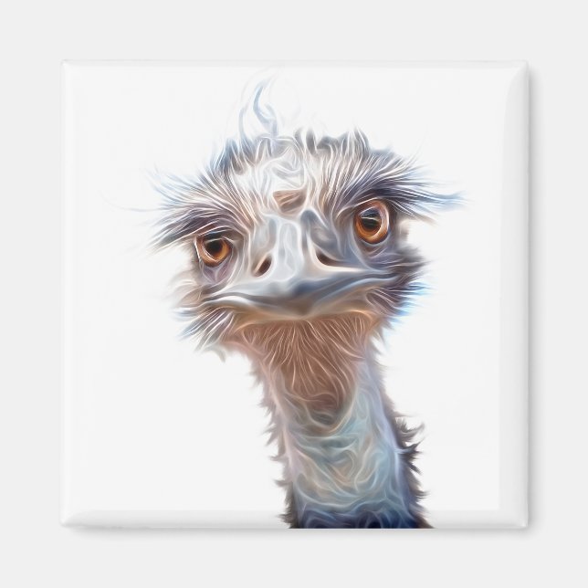 Luminous Emu Art Magnet (Front)