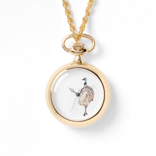 Luminous Emu Art Watch