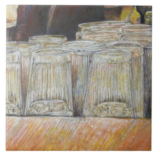 Luminous Equivalent of Passionate Emotions Ceramic Tile