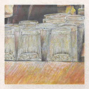 Luminous Equivalent of Passionate Emotions Glass Coaster