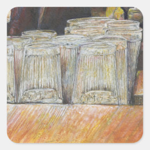 Luminous Equivalent of Passionate Emotions Square Sticker