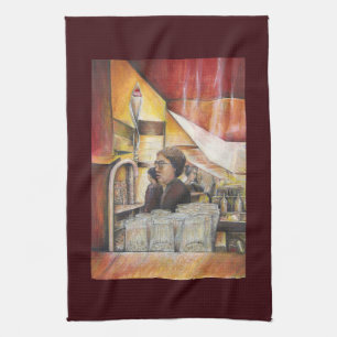Luminous Equivalent of Passionate Emotions Tea Towel