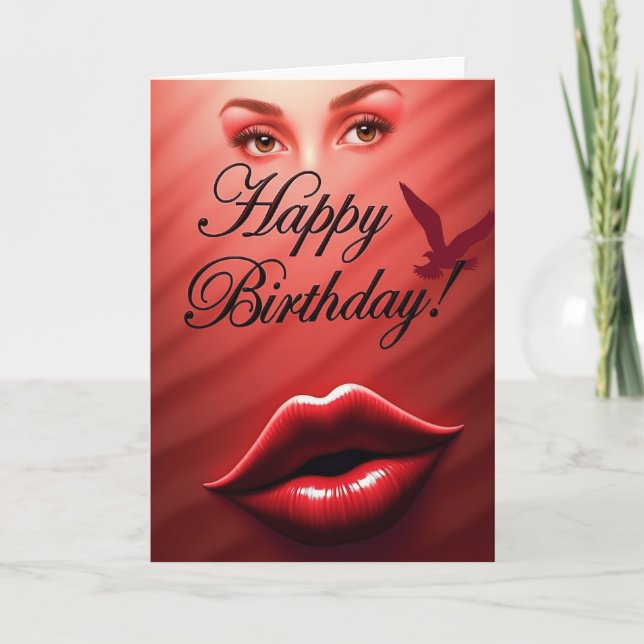 Luminous Eyes Birthday Card (Front)