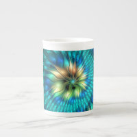Luminous Fantasy Flower, Colourful Abstract Fracta