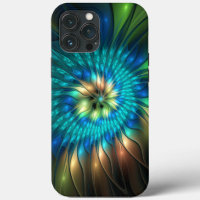 Luminous Fantasy Flower, Colourful Abstract Fracta