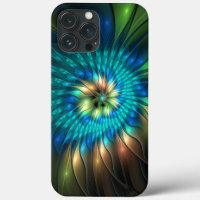 Luminous Fantasy Flower, Colourful Abstract Fracta