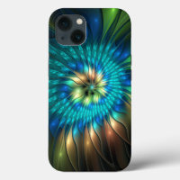Luminous Fantasy Flower, Colourful Abstract Fracta