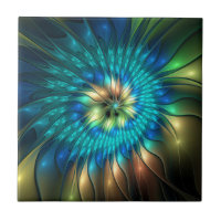 Luminous Fantasy Flower, Colourful Abstract Fracta