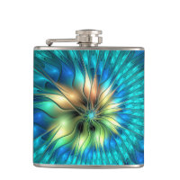 Luminous Fantasy Flower, Colourful Abstract Fracta