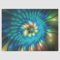 Luminous Fantasy Flower, Colourful Abstract Fracta