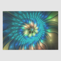 Luminous Fantasy Flower, Colourful Abstract Fracta