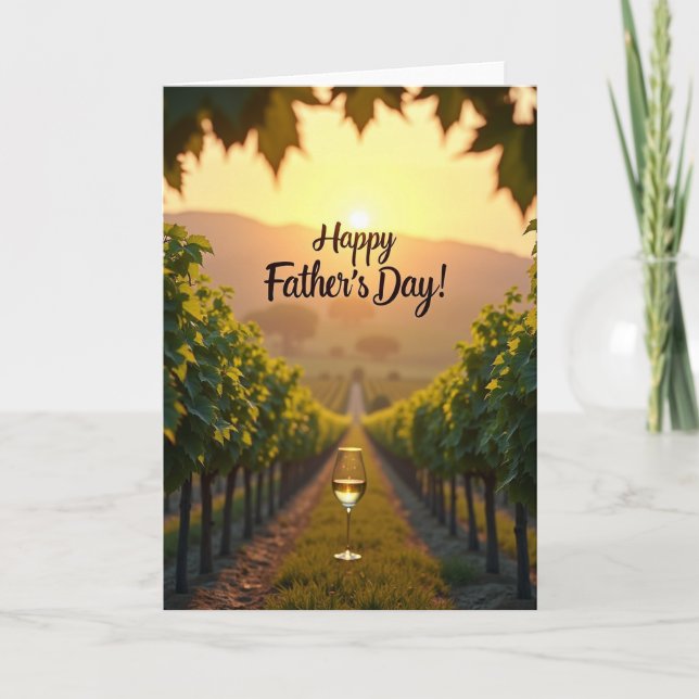 Luminous Fathers Day Drink Card (Front)
