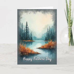 Luminous Fathers Day Water Card
