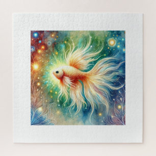 Luminous Fish 091024AREF137 - Watercolor Jigsaw Puzzle