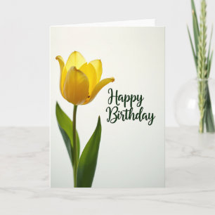 Luminous Floral Birthday Card