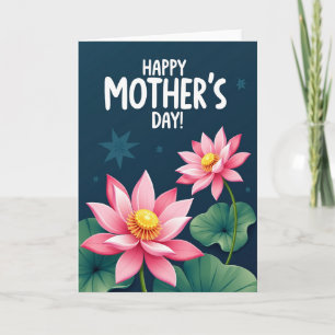 Luminous Floral Greeting Card