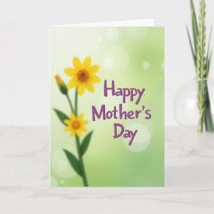 Luminous Flower Mothers Card