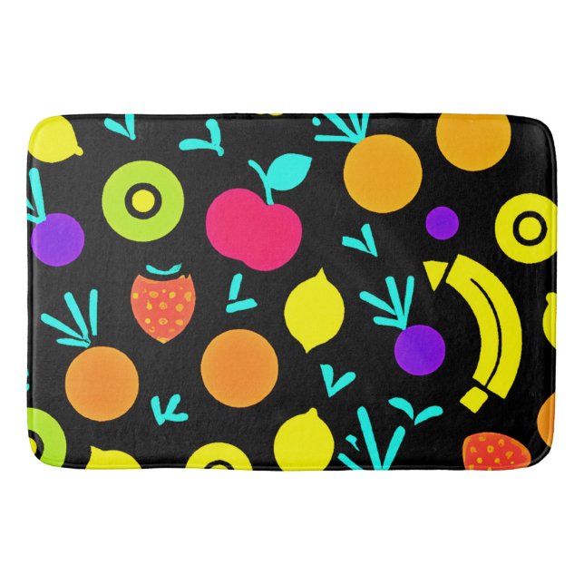 Luminous Fruit Fiesta Bath Mat (Front)