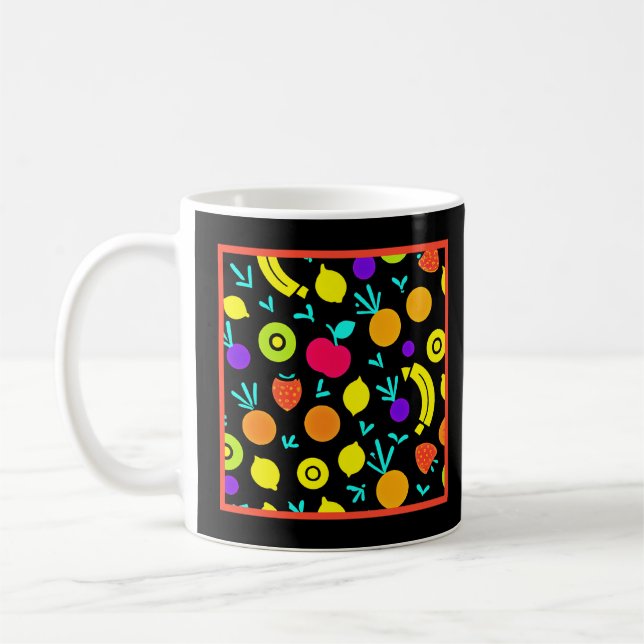 Luminous Fruit Fiesta Coffee Mug (Left)