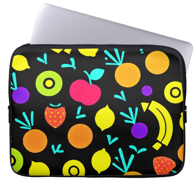 Luminous Fruit Fiesta Laptop Sleeve (Front)