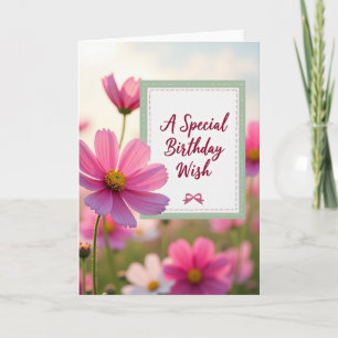 Luminous Garden Birthday Card