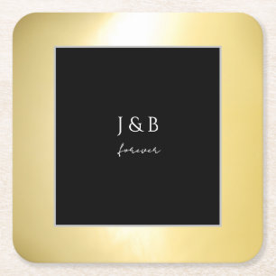 Luminous Gold Paper Coaster