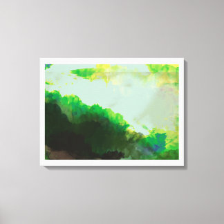 luminous green canvas print