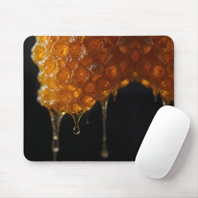Luminous Honeycomb Macro with Falling Droplet Mouse Pad (With Mouse)