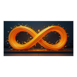 Luminous Infinity Sculpture Poster