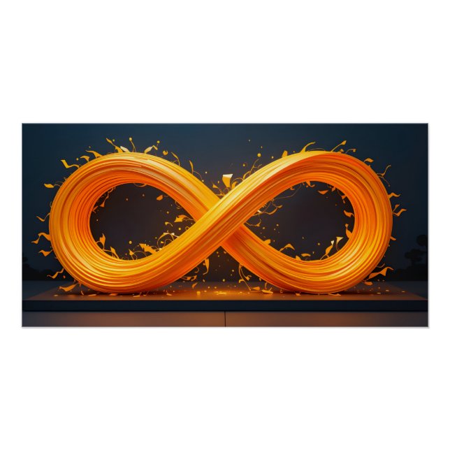 Luminous Infinity Sculpture Poster (Front)