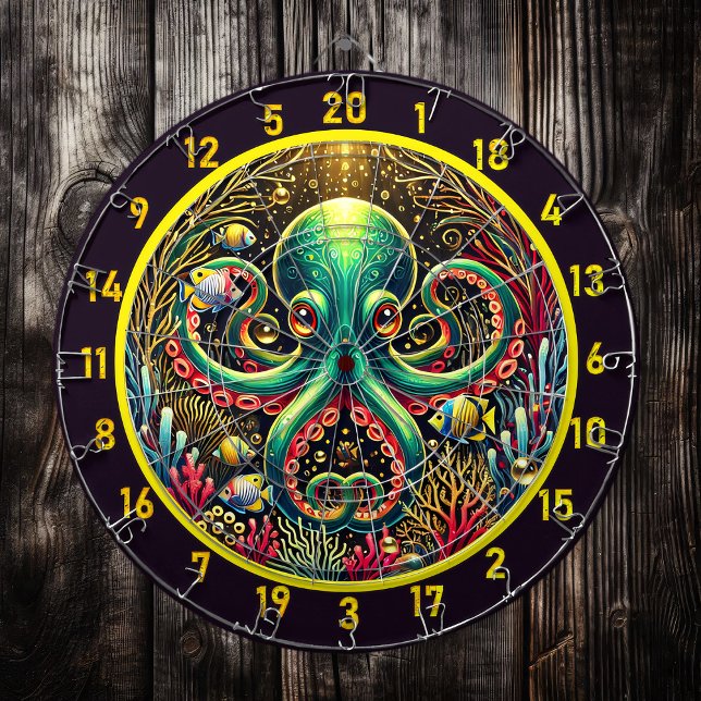 Luminous Lagoon Octopus Dartboard (Creator Uploaded)