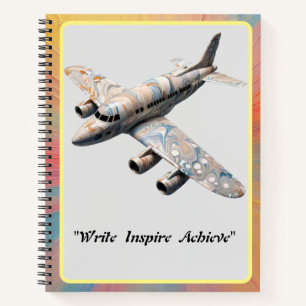 "Luminous Lift-Off: The Marbled Aircraft" Notebook