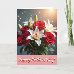 Luminous Lily Mothers Day Card