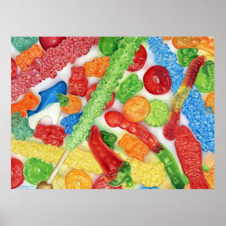 Luminous Lollies Poster