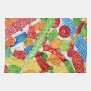 Luminous Lollies Tea Towel