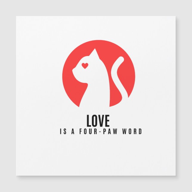 Luminous Love Cat Silhouette (Front)