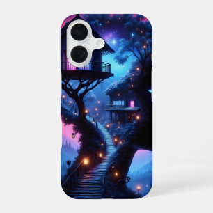 Luminous Love: "Neon Nights and Endless Dreams" iPhone 16 Case