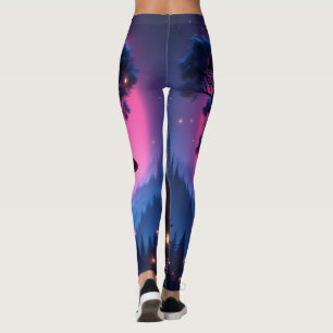 Luminous Love: "Neon Nights and Endless Dreams"  Leggings