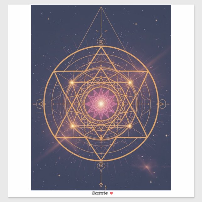 Luminous Mandala of Golden Harmony (Sheet)