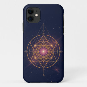 Luminous Mandala of Golden Harmony iPhone 11 Case